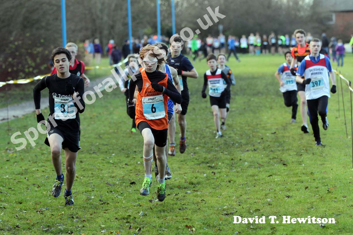 Blue start, Start First North East Harrier League,  Jarrow.